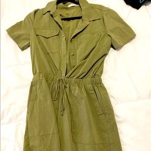 Green romper (sz S)